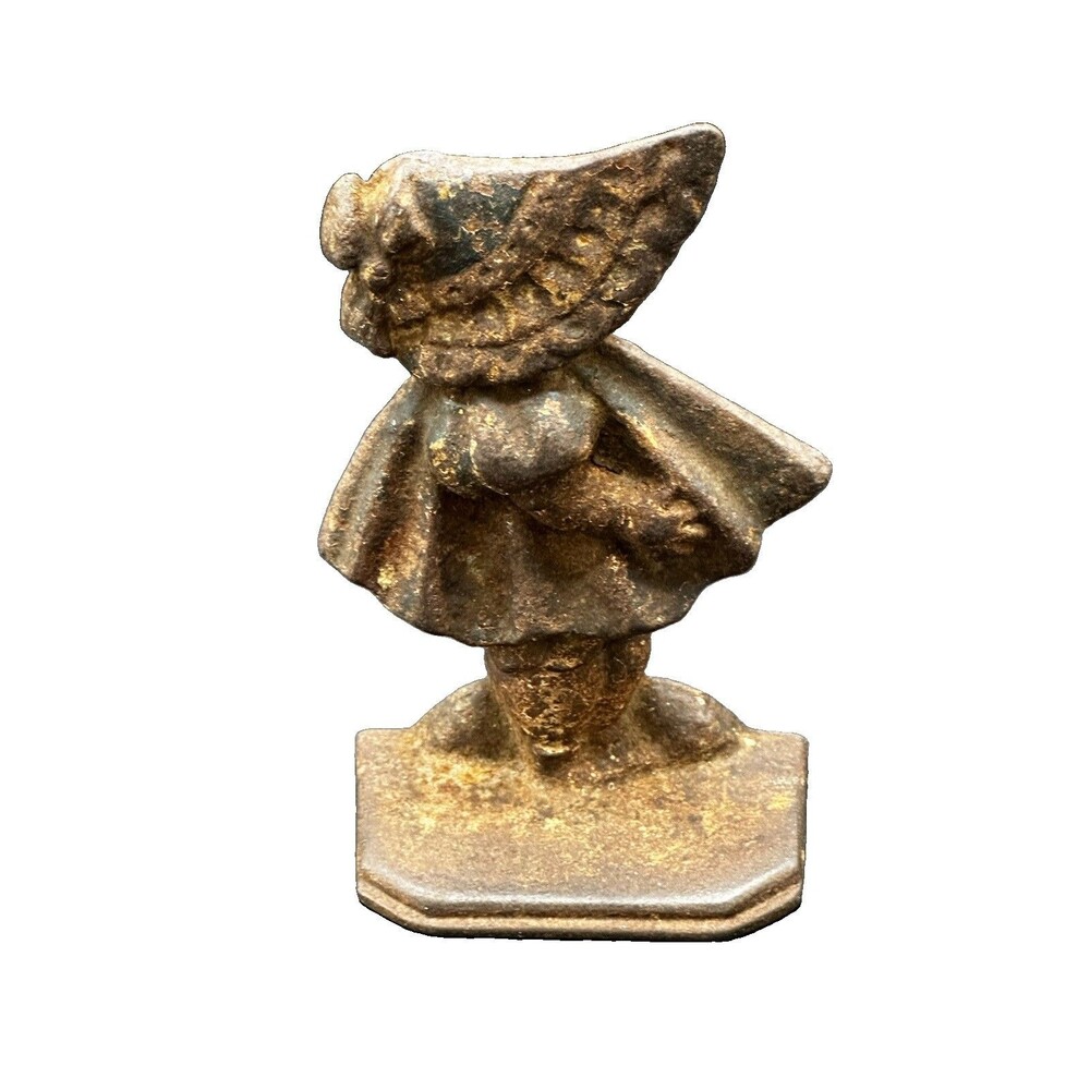 Antique Collectible 1920-1930 Hubley Sun Bonnet Sue Cast Iron Doorstop w/Patina